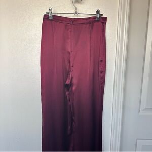 Amanda Uprichard red silk pants